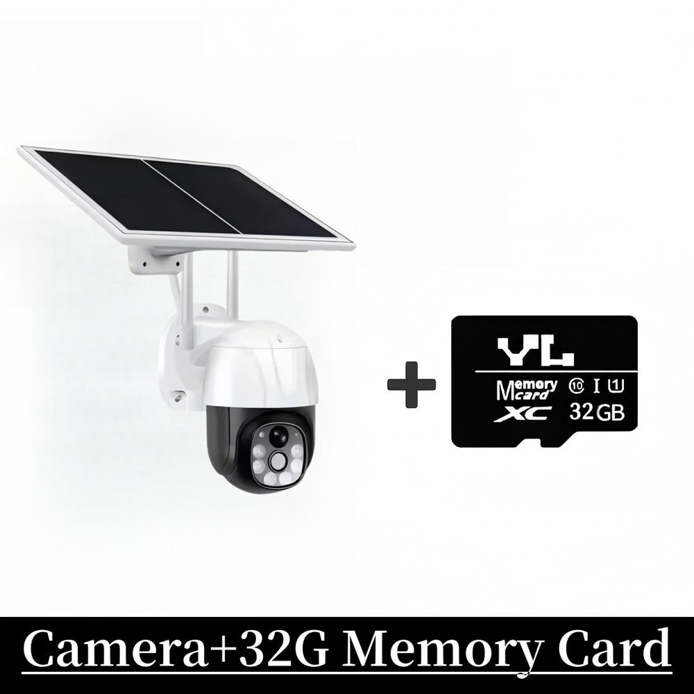 Outdoor WiFi PTZ Camera HD Wireless Solar IP Camera Builtin Battery Long Time Standby 6