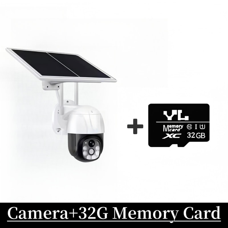 Outdoor WiFi PTZ Camera HD Wireless Solar IP Camera Builtin Battery Long Time Standby 6