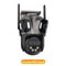 Outdoor Dual Lens PTZ Camera Three Screen WIFI IP Camera ICsee Video Security AI Human Detection 5