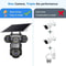Solar Camera Outdoor Triple Lens With Zoom PIR Motion Detection CCTV Surveillance Smart Alerts 5