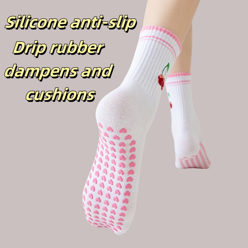 Backless Yoga Socks Women Silicone AntiSlip Pilates Fitness Socks Ballet Sports Socks For Gym Indoo 1