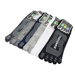 men pilates socks wholesale, cotton breathable non-slip toe socks, yoga socks cotton massage sports five-finger socks
