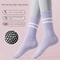 Women's Yoga Socks, Anti-Slip Pilates Socks, Skipping Rope Sports Socks, Double Bar Mid Leg Socks for Indoor Workouts