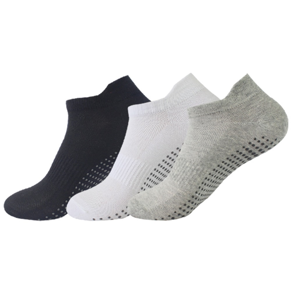 Professional Yoga Socks Women, Cotton Solid Color Short Mesh, Non-slip Breathable Sports Pilates Gym Socks
