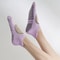 Silicone AntiSlip Hollow Pilates Socks For Women Breathable Cotton Yoga Fitness Socks NonSlip Spor 0
