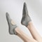 Silicone AntiSlip Hollow Pilates Socks For Women Breathable Cotton Yoga Fitness Socks NonSlip Spor 3