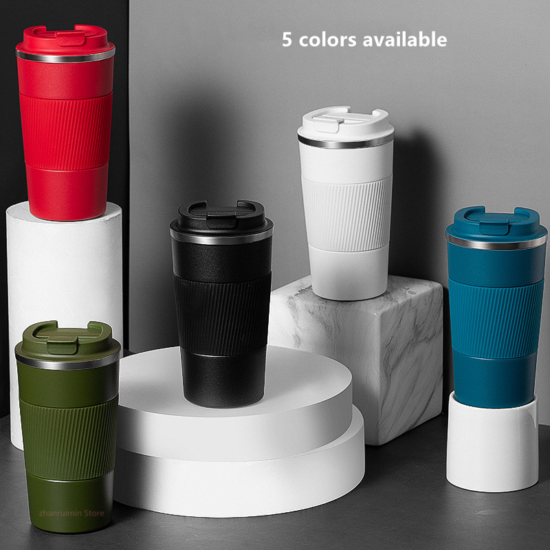 Insulated Coffee Thermos Mug Double Stainless Steel LeakProof NonSlip Car Vacuum Flask Travel Therm 5