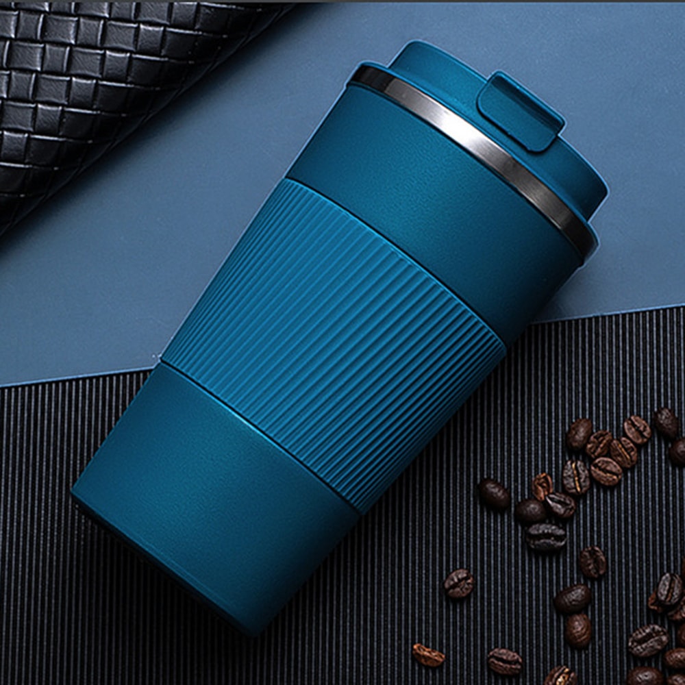 Insulated Coffee Thermos Mug Double Stainless Steel LeakProof NonSlip Car Vacuum Flask Travel Therm 0