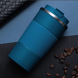 insulated coffee thermos mug, double stainless steel, leak-proof, non-slip car vacuum flask, travel thermal cup