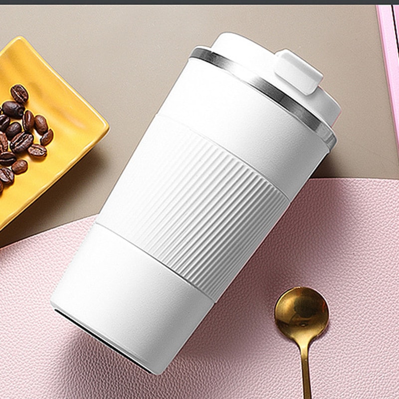 Insulated Coffee Thermos Mug Double Stainless Steel LeakProof NonSlip Car Vacuum Flask Travel Therm 2
