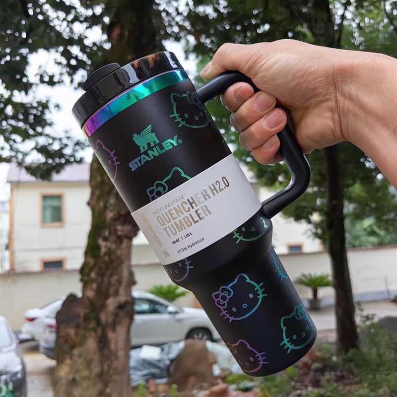 Stanley Quencher Tumbler With Handle And Straw Flowstate Lid Travel Friendly Cup Holder Compatible 7