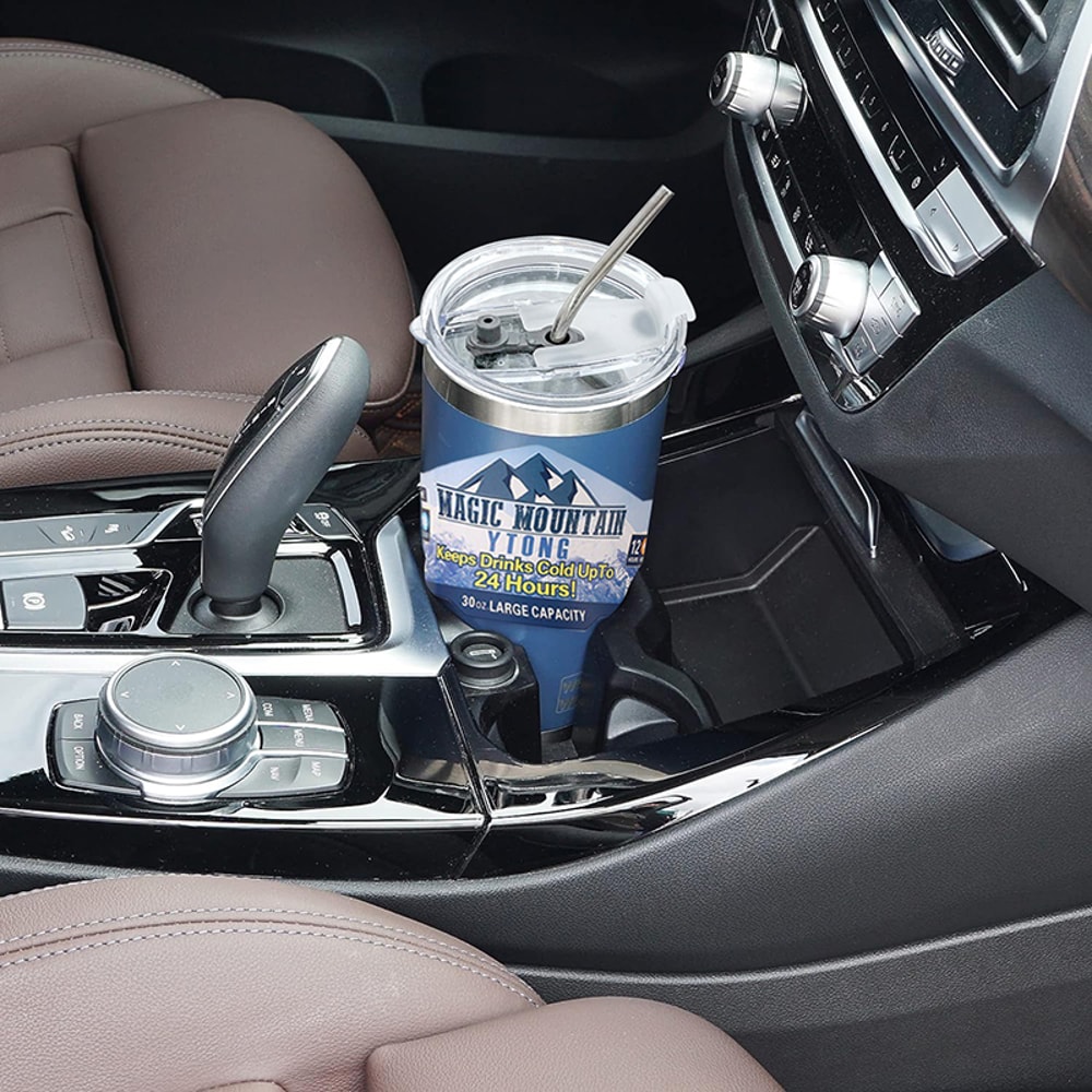 Thermos Cup With Straw Magic Stainless Steel Freeze Insulated Bottle Car Travel Mountain Cup 4