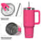Stainless Steel Insulated Cup, Thermal Tumbler with Handle and Straw, Leak-Proof Mug for Hot and Cold Drinks