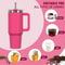 Stainless Steel Insulated Cup, Thermal Tumbler with Handle and Straw, Leak-Proof Mug for Hot and Cold Drinks