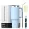 Stainless Steel Insulated Cup, Thermal Tumbler with Handle and Straw, Leak-Proof Mug for Hot and Cold Drinks