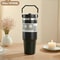 Stainless Steel Thermos Cup, Large Capacity Water Bottle with Straw, Vacuum Flask Coffee Insulation Cup