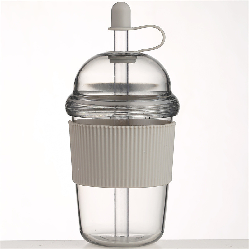 Large Capacity HeatResistant Boba Tea Straw Cup Plastic Tumbler With Lid Coffee Milk Tea Boba Wate 3