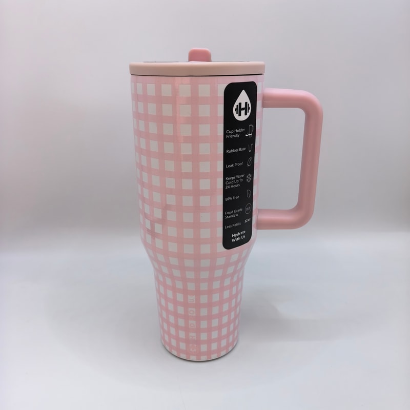 Thermal Insulated Stainless Steel Straw Lid Double Wall Car Mug Leakproof Convenient Travel Iced Be 2