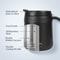 Stainless Steel Insulated Coffee Mug 350ml With Handle Thermal Tea Cup For Coffee Travel Office 5