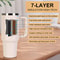 Metal Stainless Steel Insulated Tumbler Large Thermal Mug With Handle Vacuum Straw Cup For Hot And 3