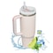 Metal Stainless Steel Insulated Tumbler Large Thermal Mug With Handle Vacuum Straw Cup For Hot And 0