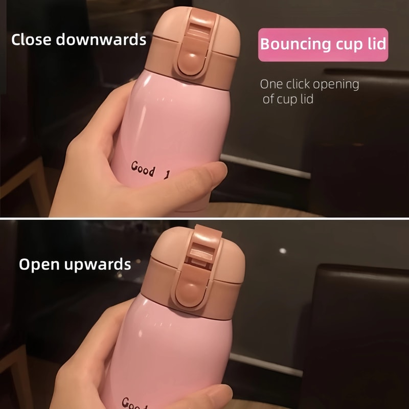 Stainless Steel Thermal Coffee Mug Cute Mini Thermos Portable Vacuum Flask Insulated Water Bottle 6