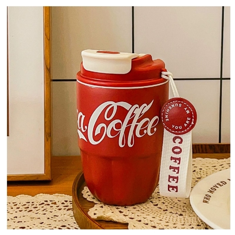 Dual Drink Cup Coffee Cup Insulated Design Portable Coca Cola Pumpkin Cup Car Mini Insulated Cup 0