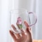 Transparent Juice Milk Coffee Mug Glass Cup Heatresistant TumblerRose Glass Cup Drinkware 4