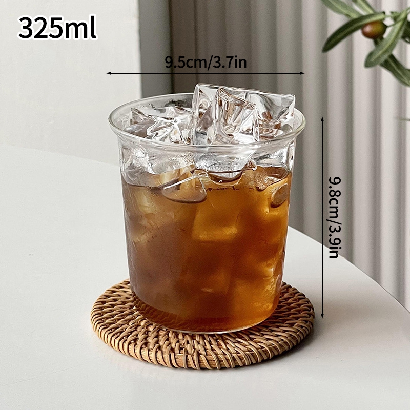 Transparent Juice Milk Coffee Mug Glass Cup Heatresistant TumblerRose Glass Cup Drinkware 9