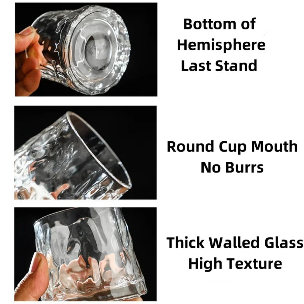 Creative Whiskey Glasses Spinning Drinking Glass Tumbler For Cocktails Wine Brandy Cup Water Juice 8