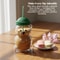 Homey Bear Straw Cup Bear Glass Cup With Lid And Straw Cute Bears Coffee Tumbler For Juice Milk Te 3