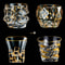 Gold Line Wine Whisky Glasses Whiskey Glass Tumblers Golden Painted Crystal Barware Cocktail Drinkw 2