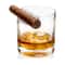 Cigar Glass on Top Cups Drinkware Glass for Whiskey, Tiki Fashion Tumbler Accessories, Crystal Design