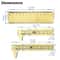 Compact Pocket Vernier Caliper Brass Gauge Small Imperial And Metric Ruler Precision Measuring Tool