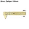 Compact Pocket Vernier Caliper Brass Gauge Small Imperial And Metric Ruler Precision Measuring Tool