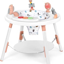 baby activity center, detachable toys, swivel seat, perfect for infant development & play