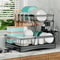 Removable Large-Capacity Dish Drying Rack, Large Dish Rack for Kitchen Countertops, Ideal for Easy Dish Drainage