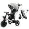 Baby Stroller Tricycle Ride Bike, Unisex Toddler Bike with Adjustable Canopy, Safety Harness, Shock Absorption