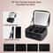 LED Lighted Mirror Travel Makeup Bag Large Capacity Makeup Train Case With Adjustable Dividers For 4