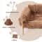 Raised Plush Cat Sofa Bed, Large Cat Bed with Sturdy Wooden Leg, Soft Couch for Indoor Cats and Kittens