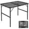 Aluminum Folding Grill Table For Outside, Lightweight Portable Metal Mesh BBQ Cooking Table, Ideal For Camping