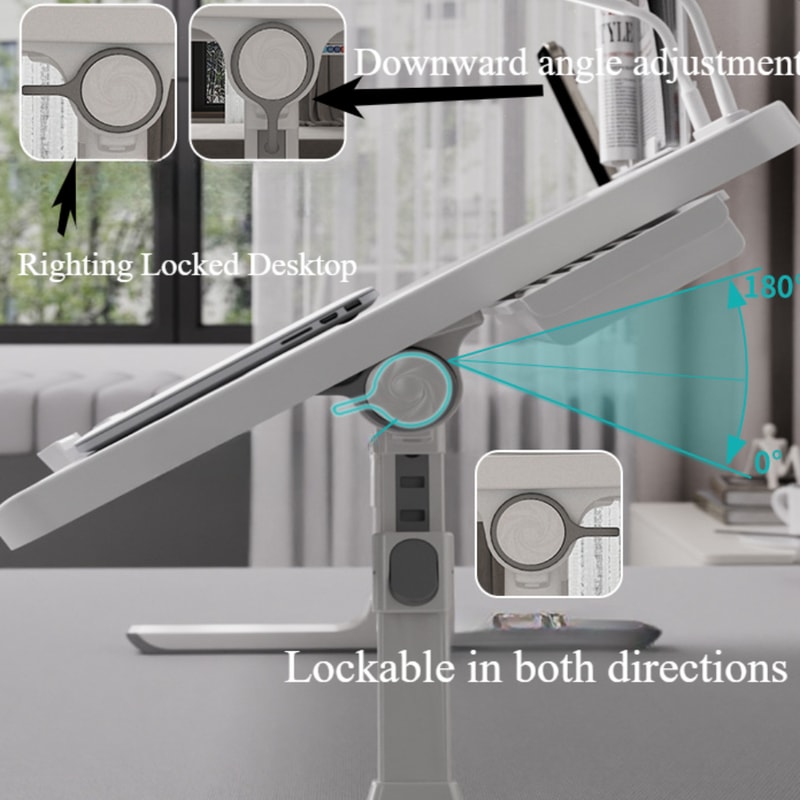 Adjustable Laptop Bed Table Foldable Laptop Tray For Bed Sofa Sofa Chair Floor Portable Height And 5