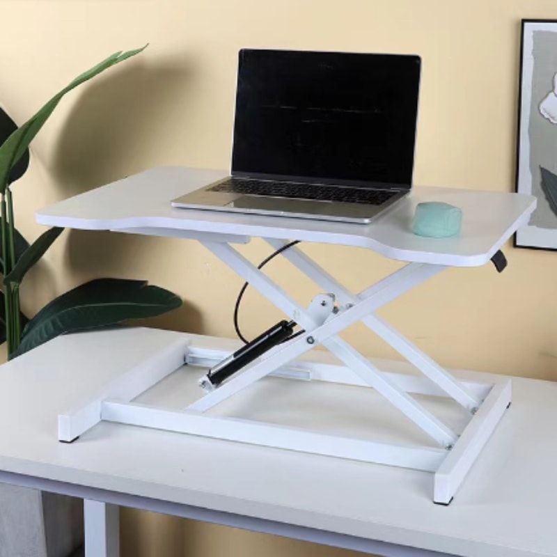 Adjustable Height Standing Desk Riser, Ultra-Slim Single Top Sit Stand Desktop Converter, Ideal for Monitor or Laptop
