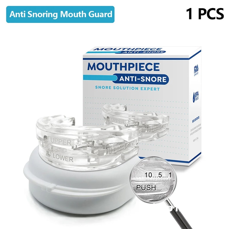 Anti Snoring Mouth Guard for Bruxism, Sleeping Teeth Improvement, Snoring and Apnea Device to Stop Snoring