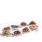 Foldable Dining Table Rotating Food Tray, Space Saving Dish, Outdoor Family Picnic Saucer, Easy Assembly Dining Tools