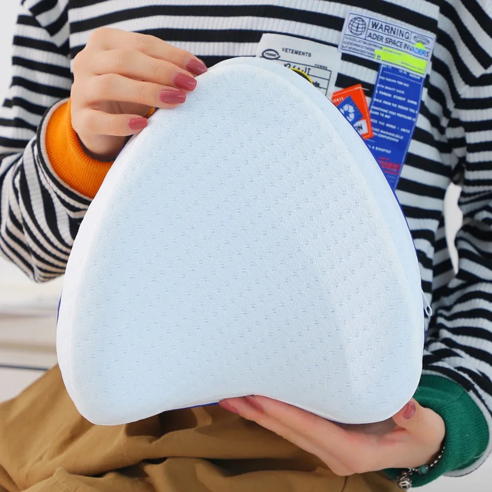 Leg Pillow for Sciatica Relief, Memory Foam Pillow for Back & Leg Pain, Slow Rebound Pillow