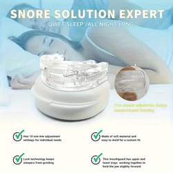 adjustable anti-snoring mouth guard, night time teeth mouthguard & bruxism sleeping bite guard to prevent snoring