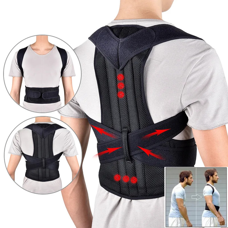 Adjustable Posture Corrector Corset Back Brace Belt for Male and Female, Lumbar Support