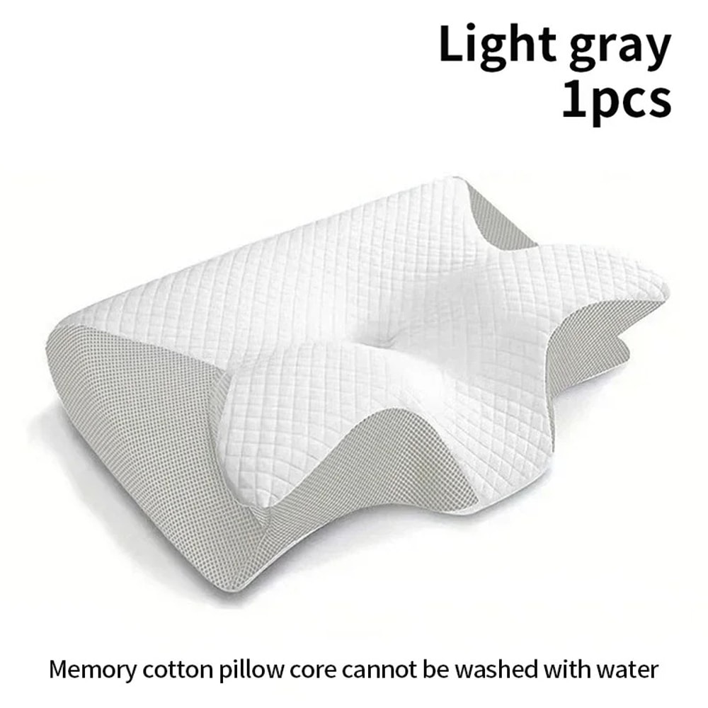 Ergonomic Memory Foam Pillow For Travel Cervical Neck SupportDesign To Help Sleep And Protect Neck 1