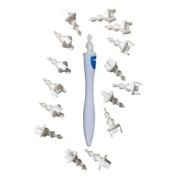 ear wax remover tool, portable spiral cleaner with soft silicone, replacement tips for easy earwax extraction